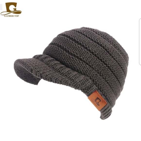 Unisex Knit Visor Beanie - Picture 4 of 6